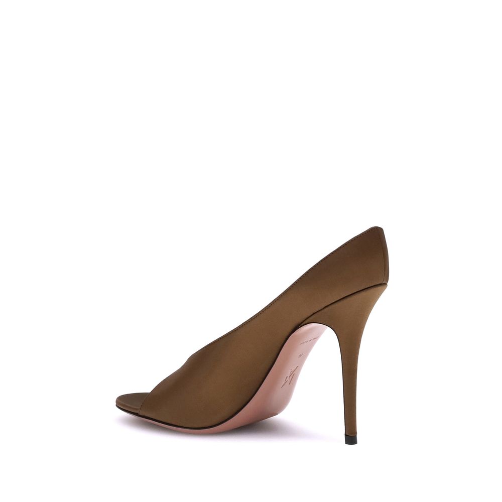 Amina Muaddi Anok Satin-Sandalen