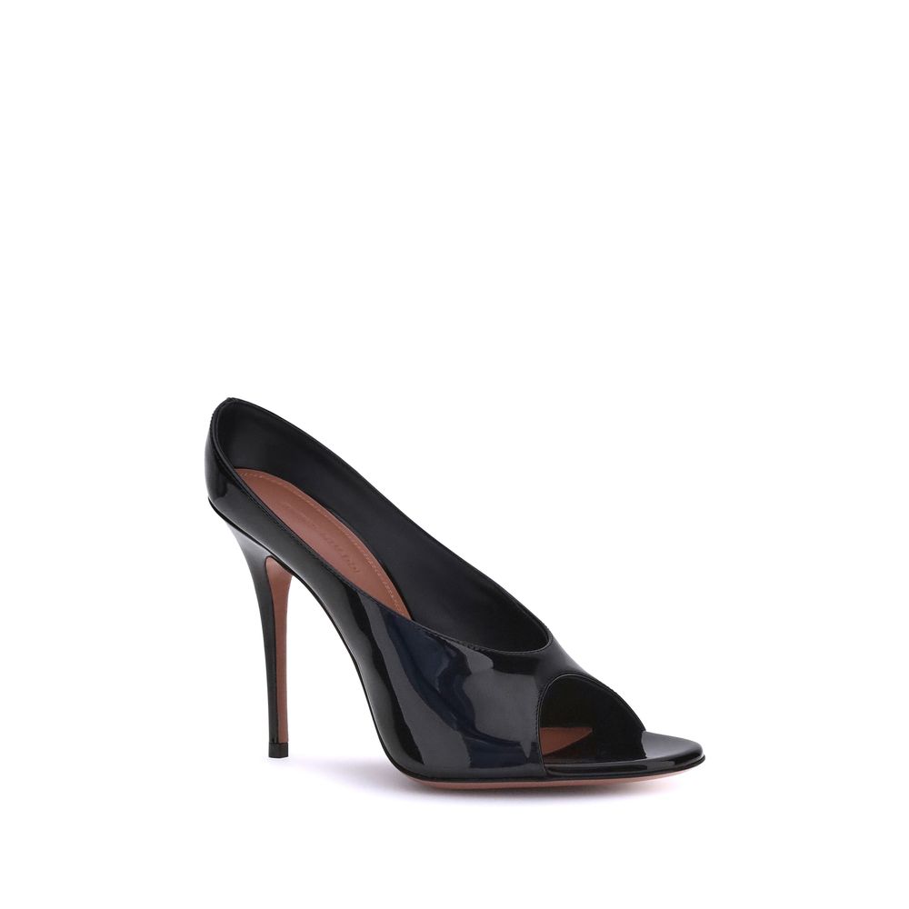 Amina Muaddi Anok Ledersandalen