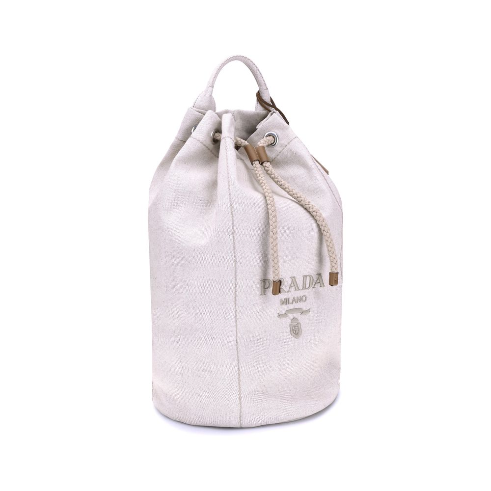 Prada Leinen-Beuteltasche