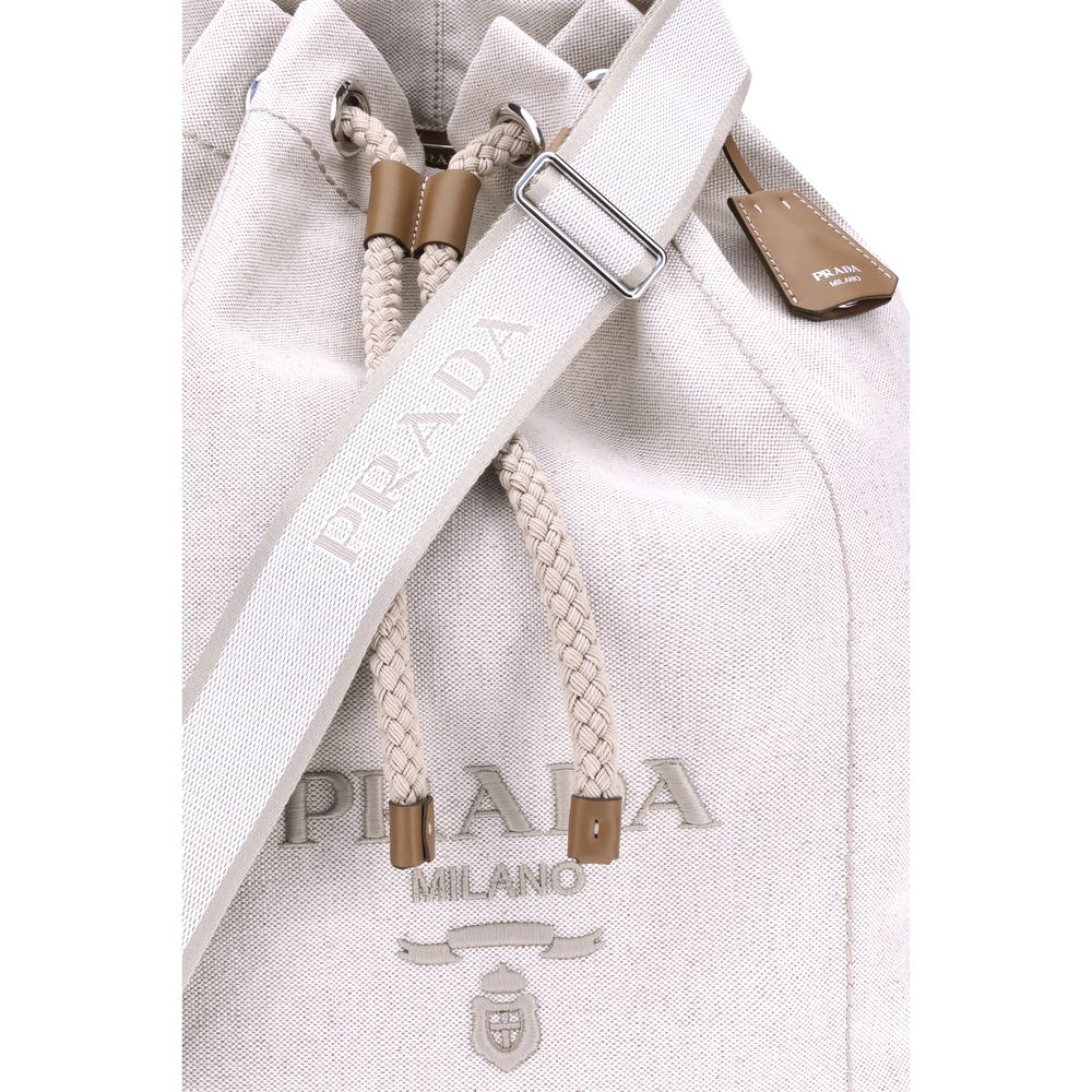 Prada Leinen-Beuteltasche