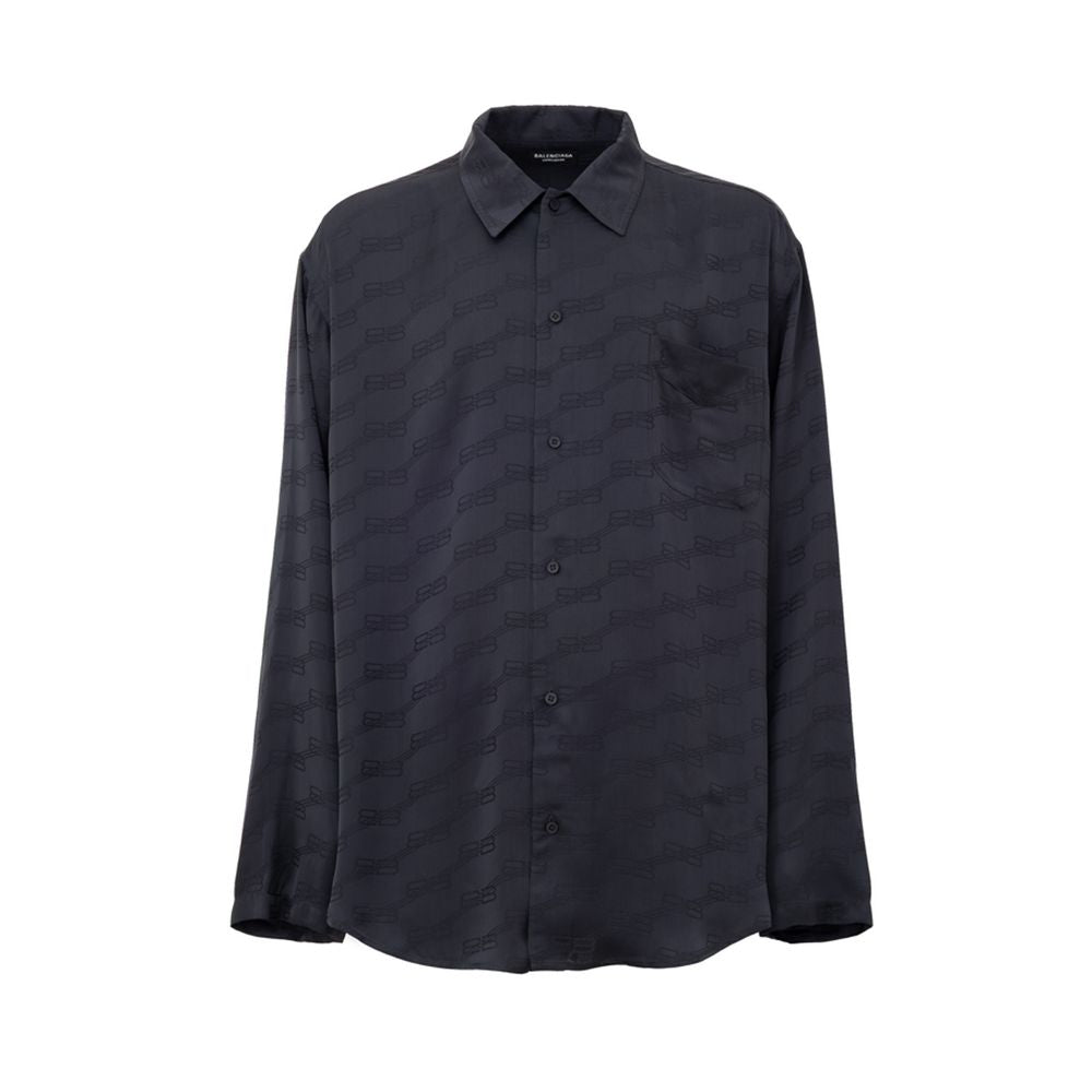 Balenciaga Graues Viskosehemd
