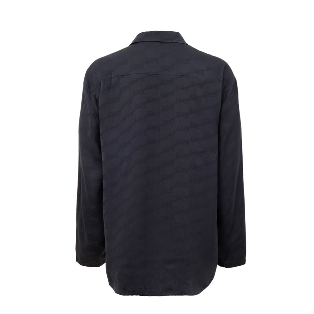 Balenciaga Graues Viskosehemd