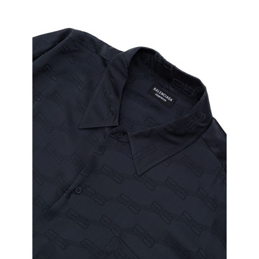 Balenciaga Graues Viskosehemd