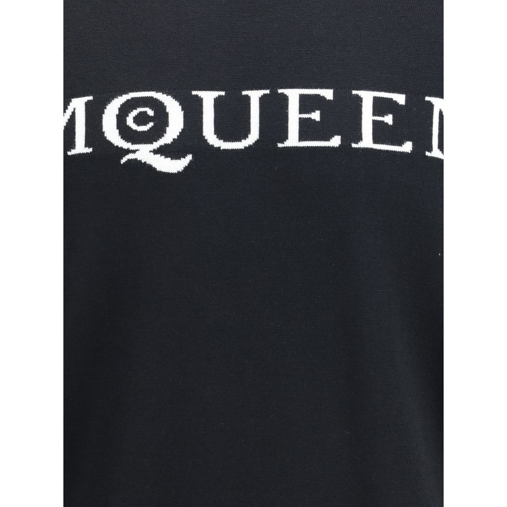 Pull en laine avec logo Alexander McQueen