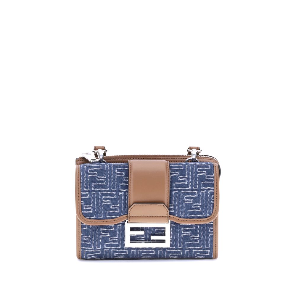 Fendi Baguette Denim-Umhängetasche