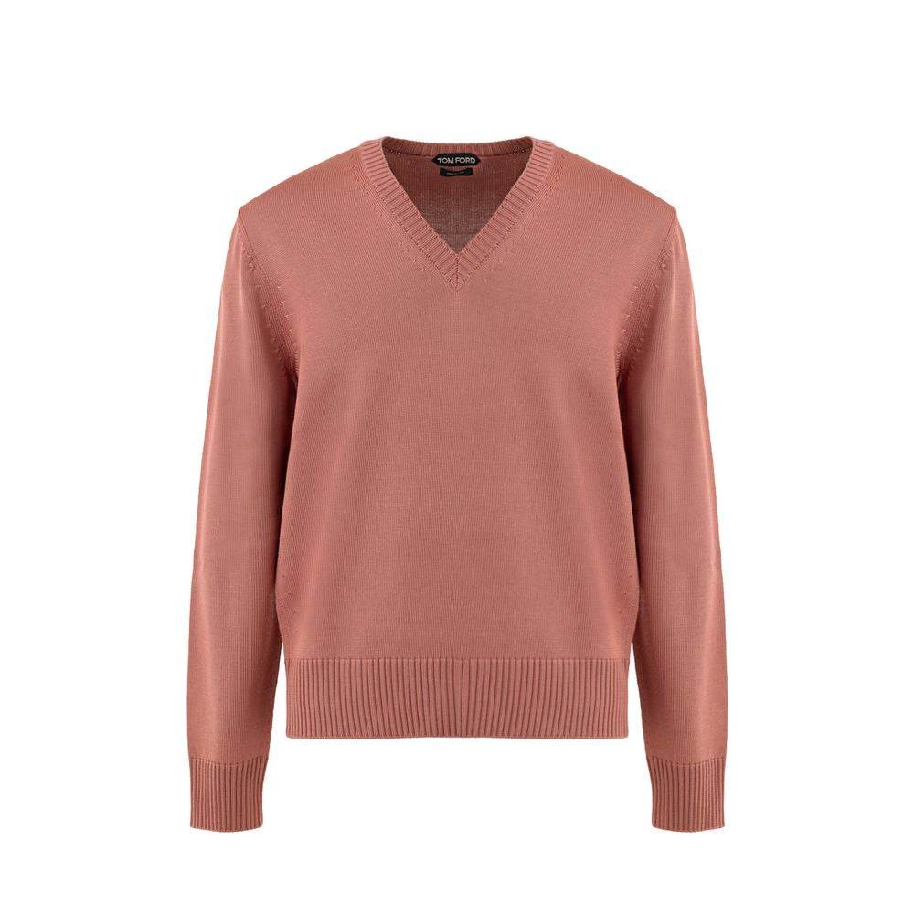 Pull en soie rose
