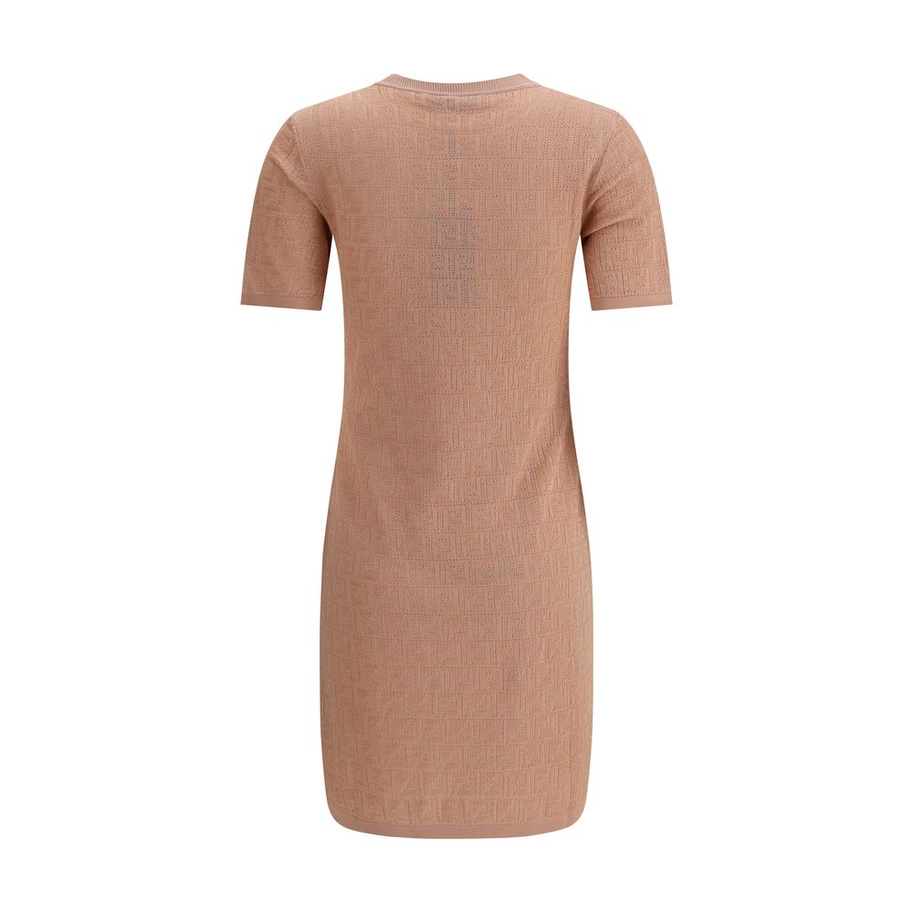 Fendi – Midikleid mit FF-Muster