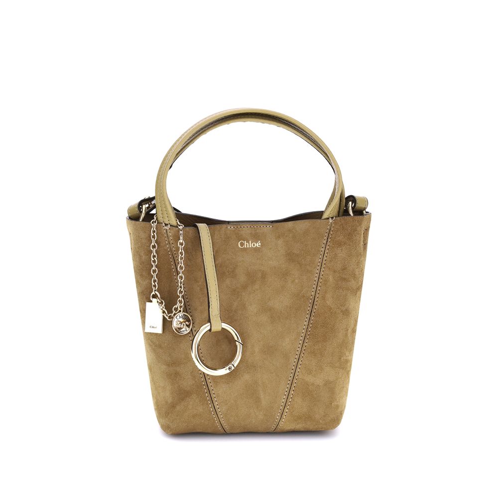 Chloé Wildleder-Spin-Handtasche