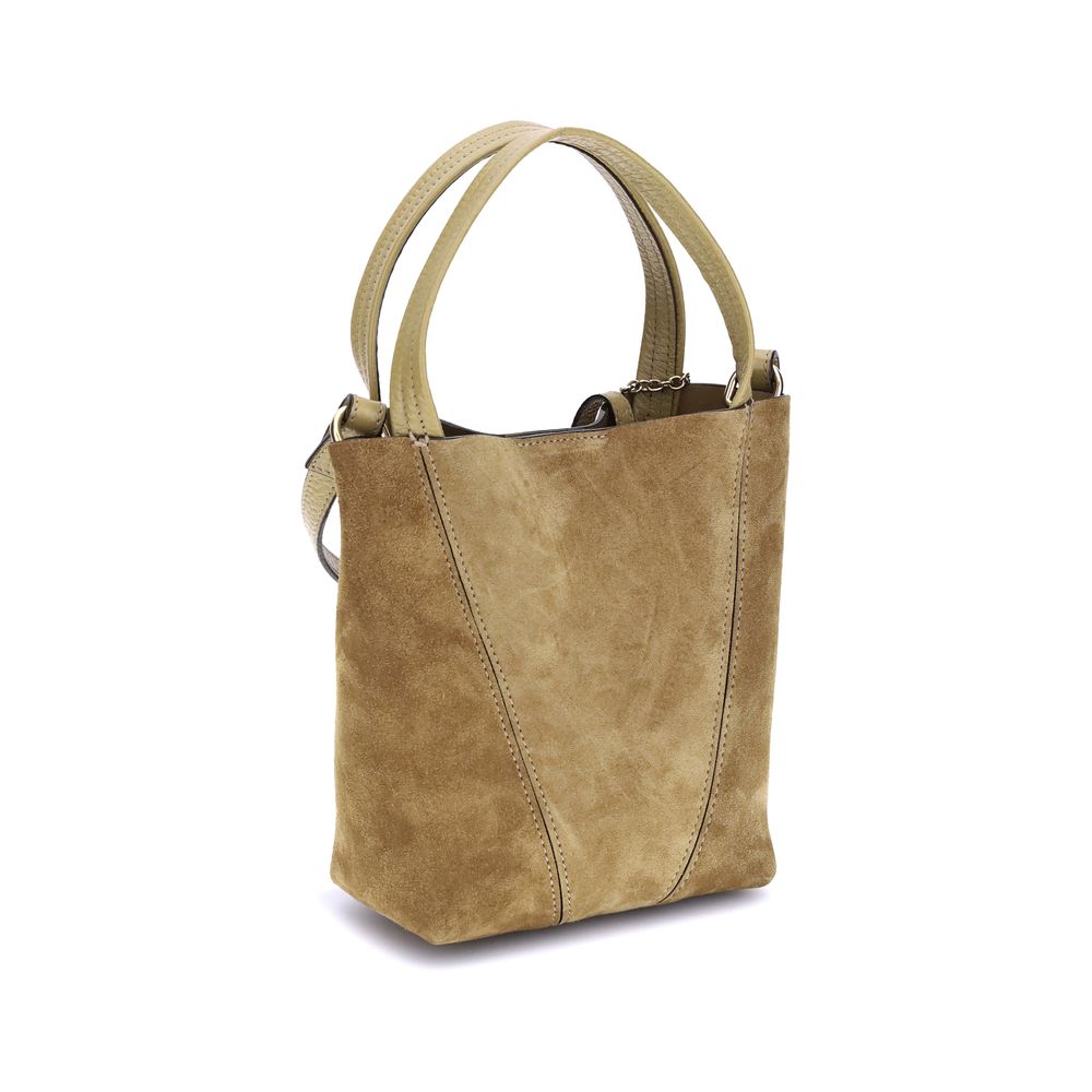 Chloé Wildleder-Spin-Handtasche