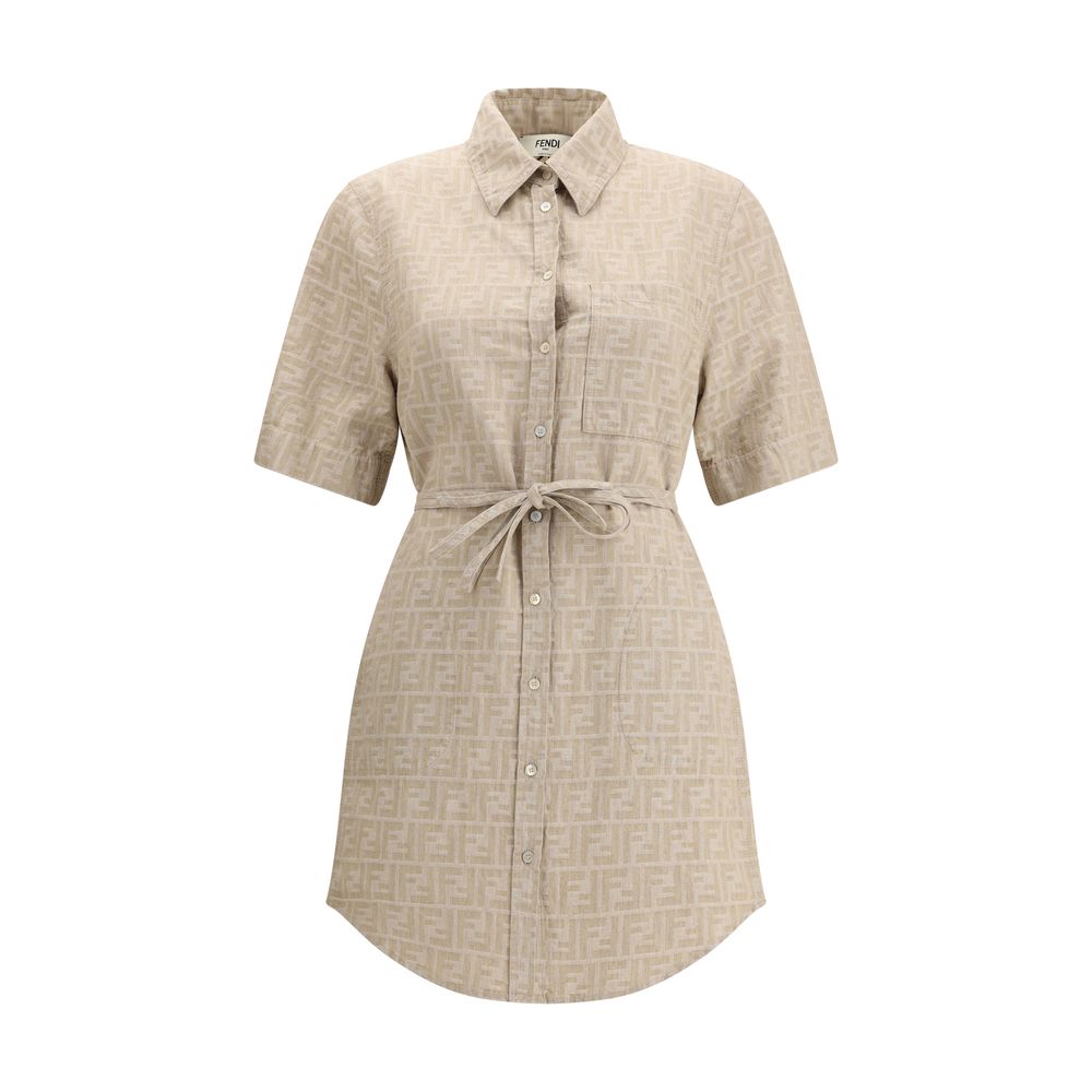 Fendi Chambray-Kleid