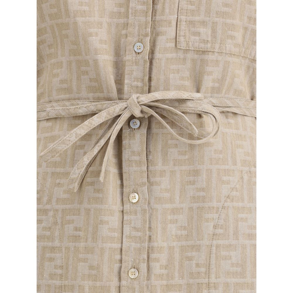 Fendi Chambray-Kleid