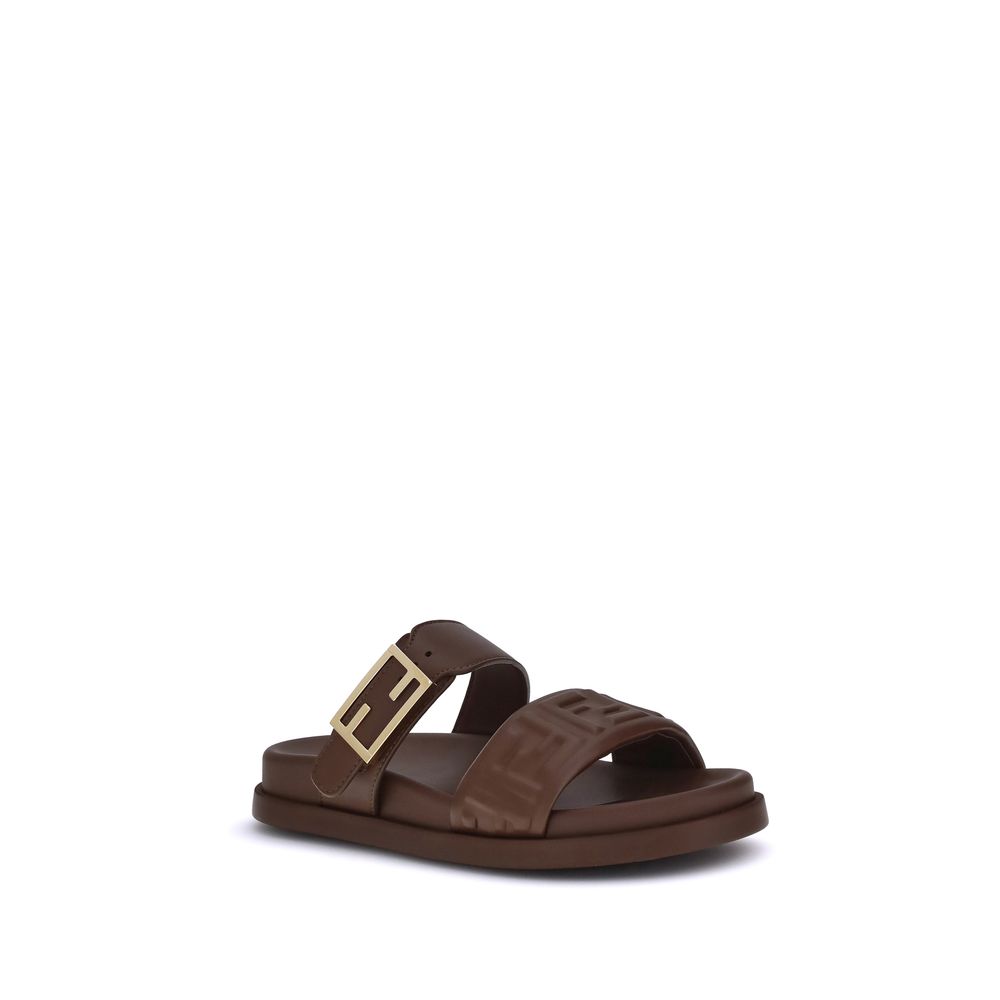 Fendi Logo-Sandalen