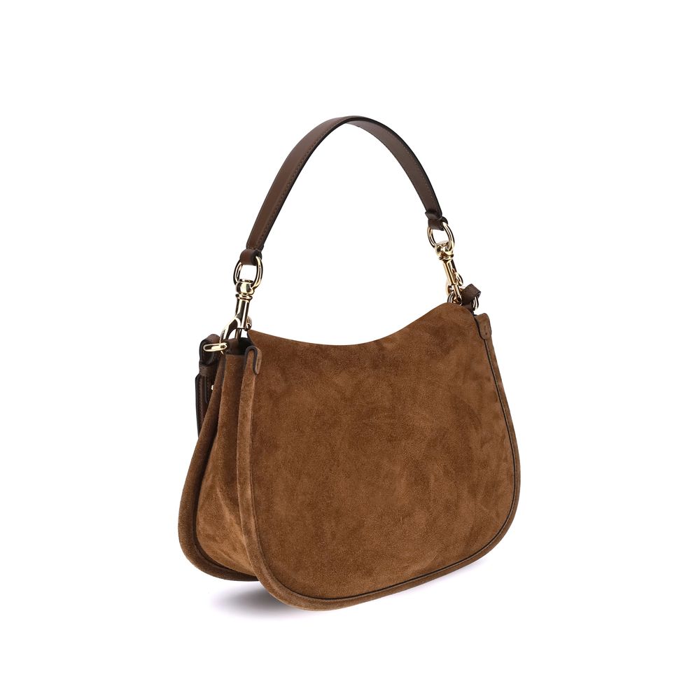 Etro Schultertasche aus Wildleder mit Pony-Print
