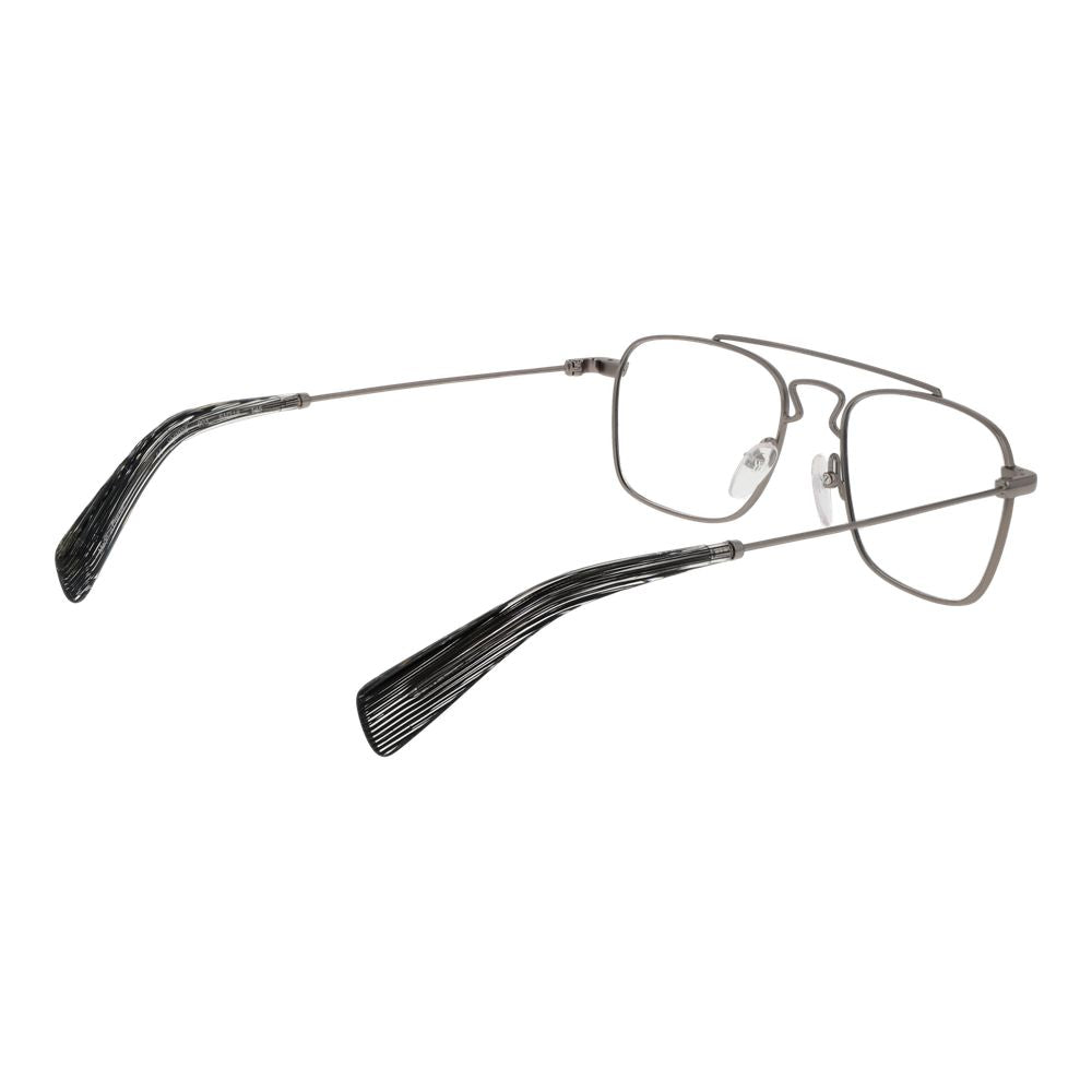 Yohji Yamamoto Silberne optische Unisex-Brillen