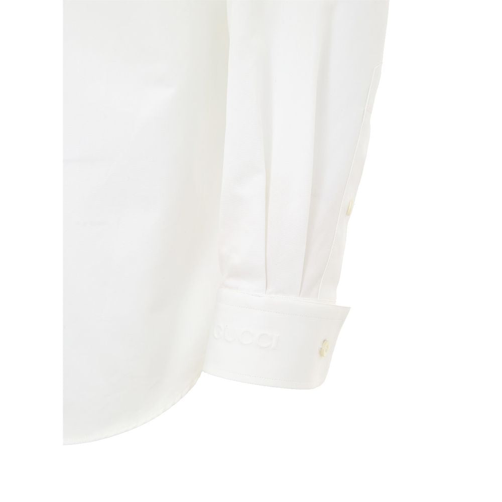Weißes Baumwollhemd von Gucci