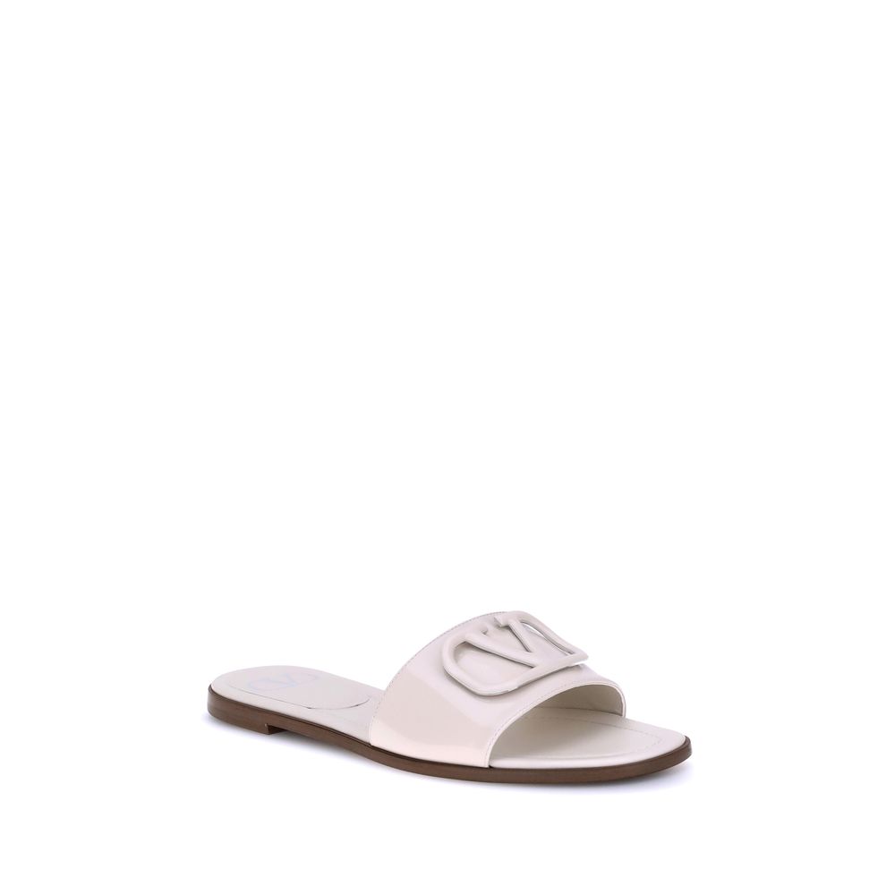 Valentino Garavani VLogo Slide-Sandalen aus Lackleder