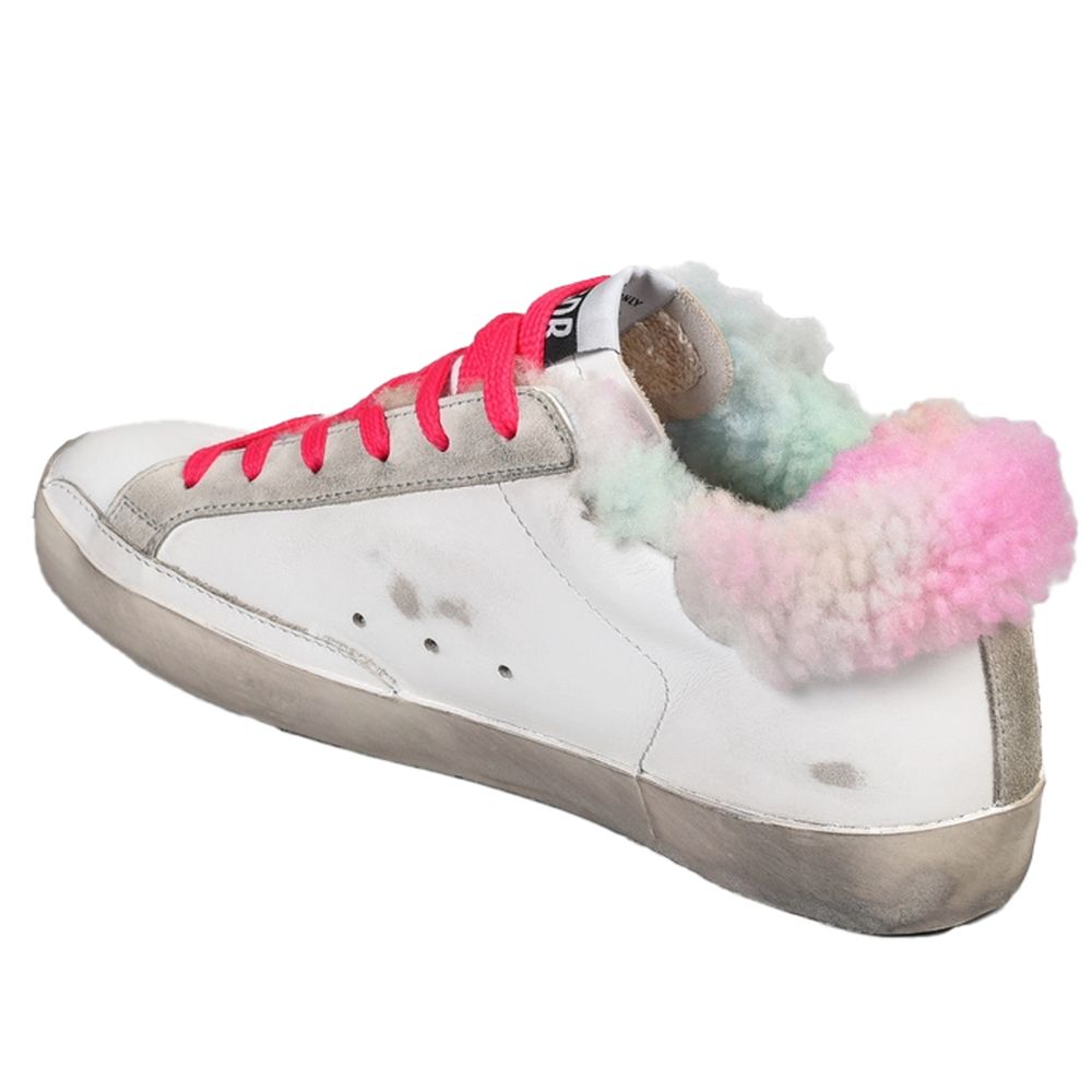 Golden Goose – Weiße Ledersneaker