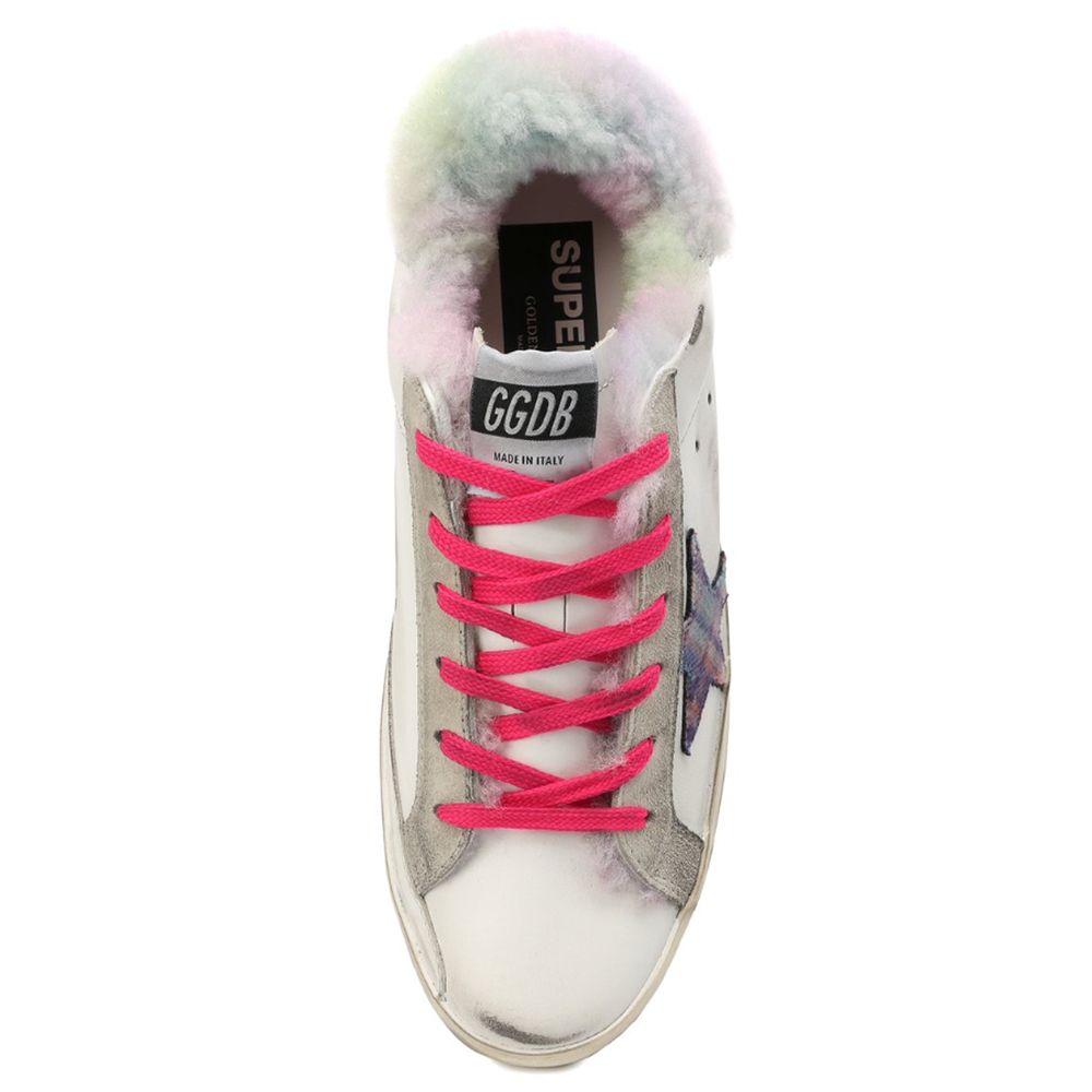 Golden Goose – Weiße Ledersneaker