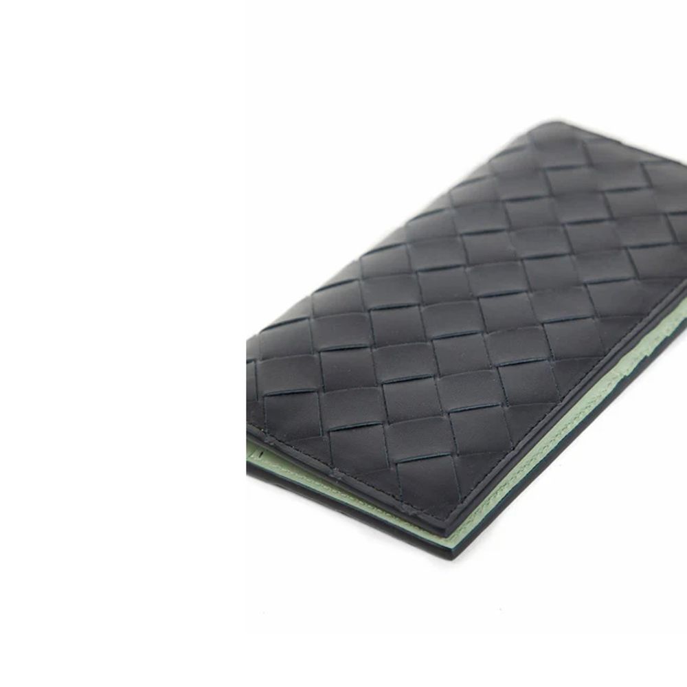 Schmale, lange Intrecciato-Geldbörse von Bottega Veneta