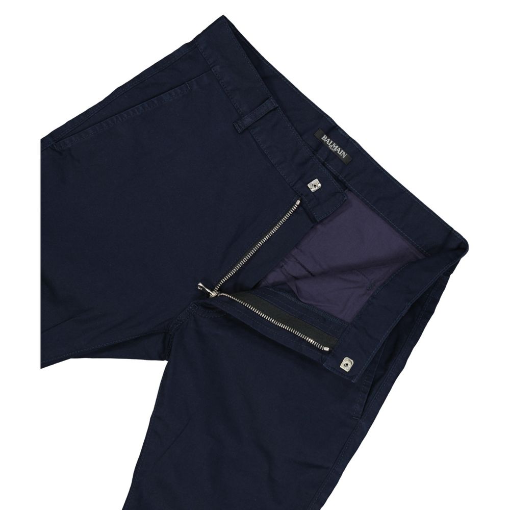 Pantalon slim en coton Balmain
