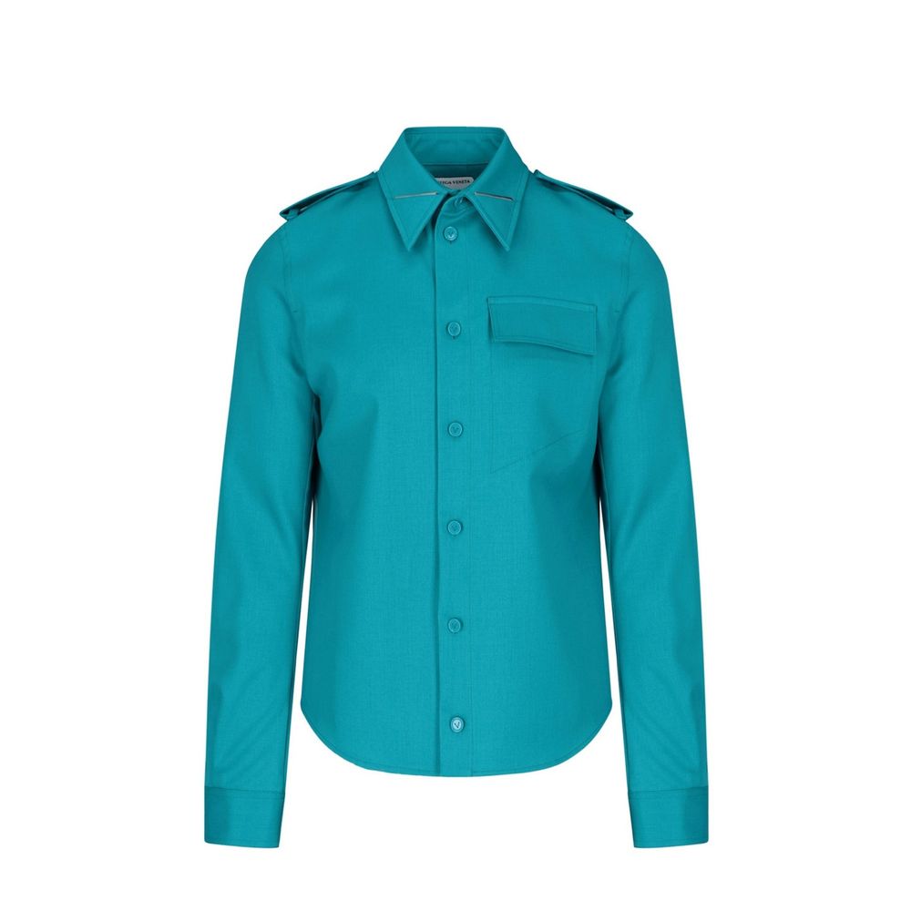 Bottega Veneta Grain De Poudre Wollhemd