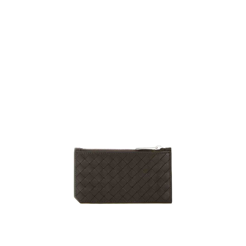Bottega Veneta Kartenetui aus Intrecciato-Leder