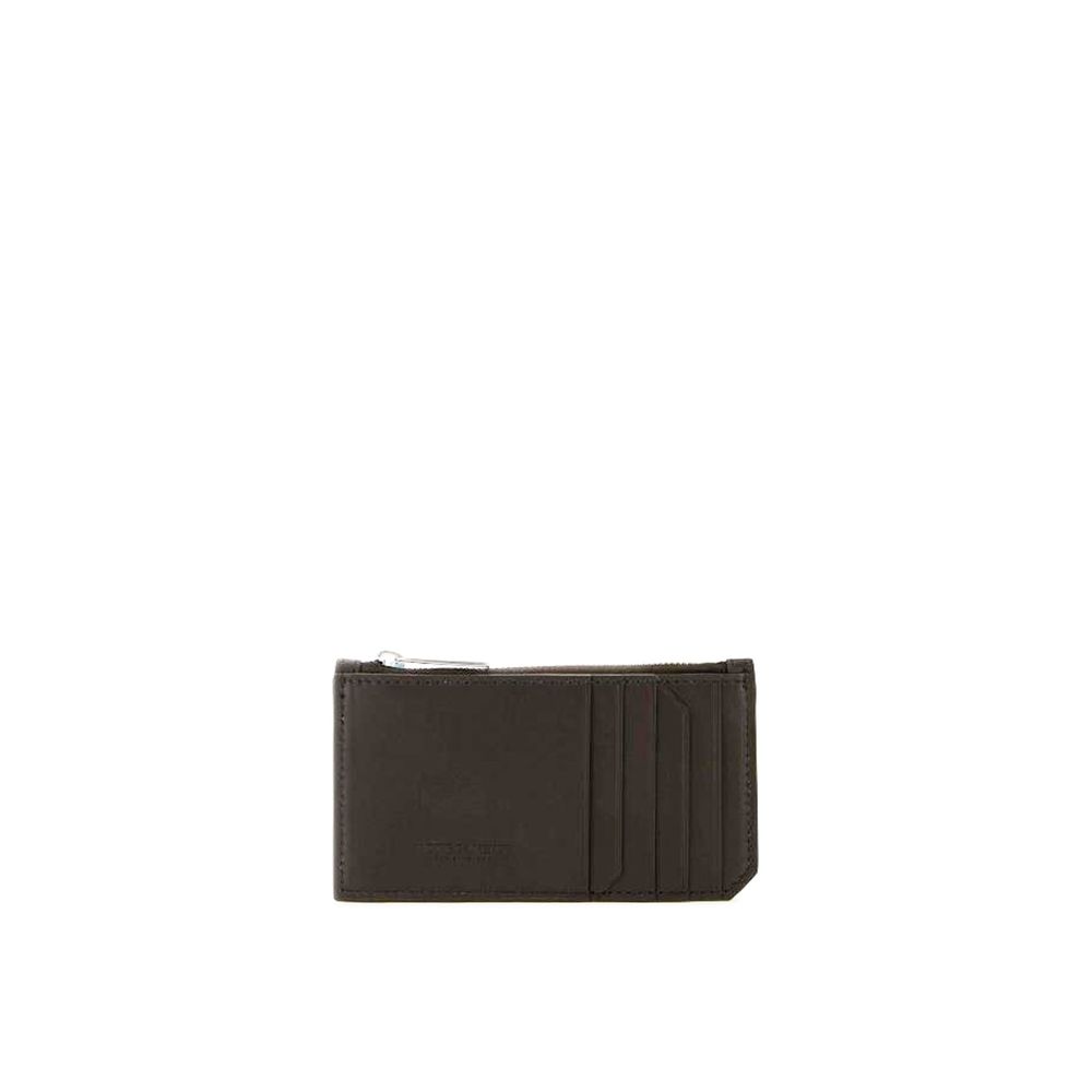 Bottega Veneta Kartenetui aus Intrecciato-Leder