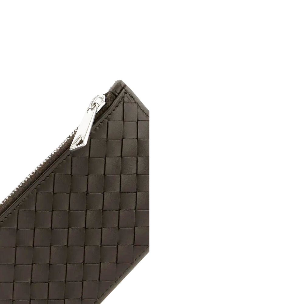 Bottega Veneta Kartenetui aus Intrecciato-Leder