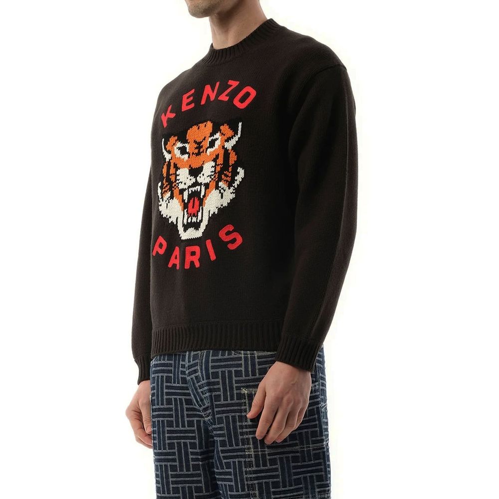 Pull Kenzo en maille Lucky Tiger