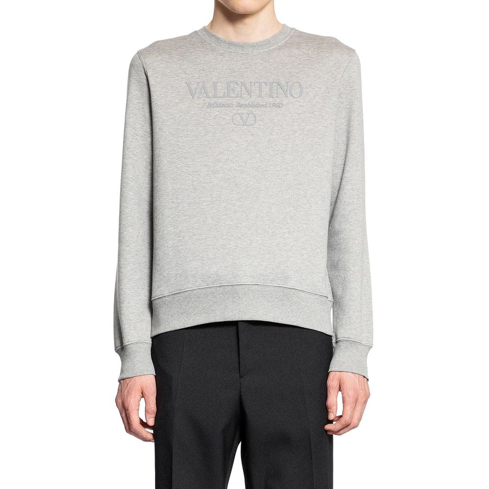 Sweat-shirt en coton avec logo Valentino Garavani