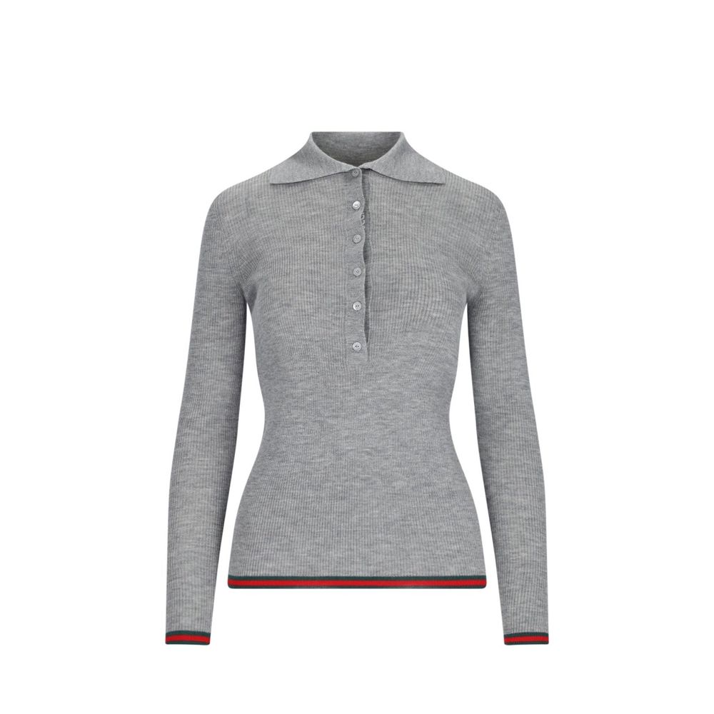Gucci Rippstrickpullover aus Kaschmir und Seide
