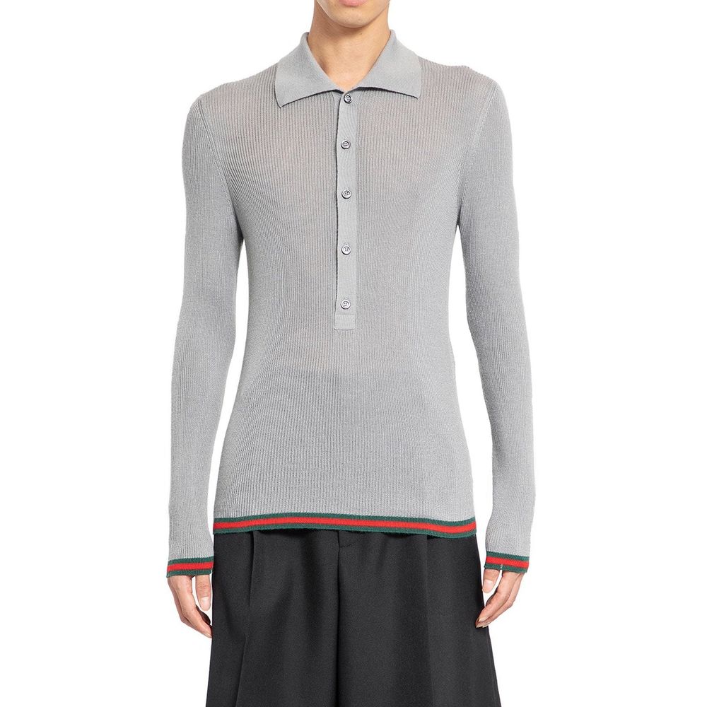 Gucci Rippstrickpullover aus Kaschmir und Seide