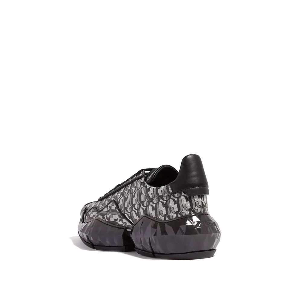 Jimmy Choo Diamond JC Monogram Glitzer-Ledersneaker