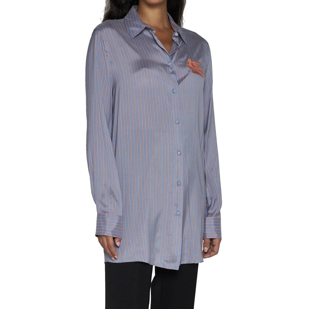 Chemise en soie rayée Etro