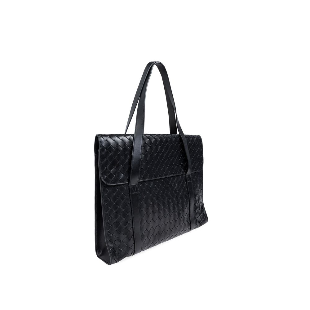 Bottega Veneta Aktentasche aus Intrecciato-Leder