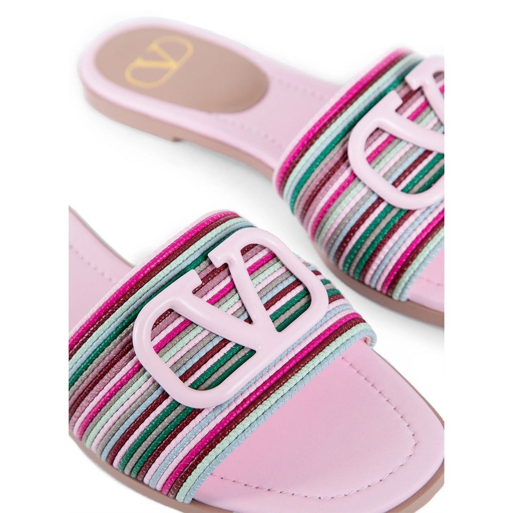 Valentino Garavani – Signature-Slides mit V-Logo
