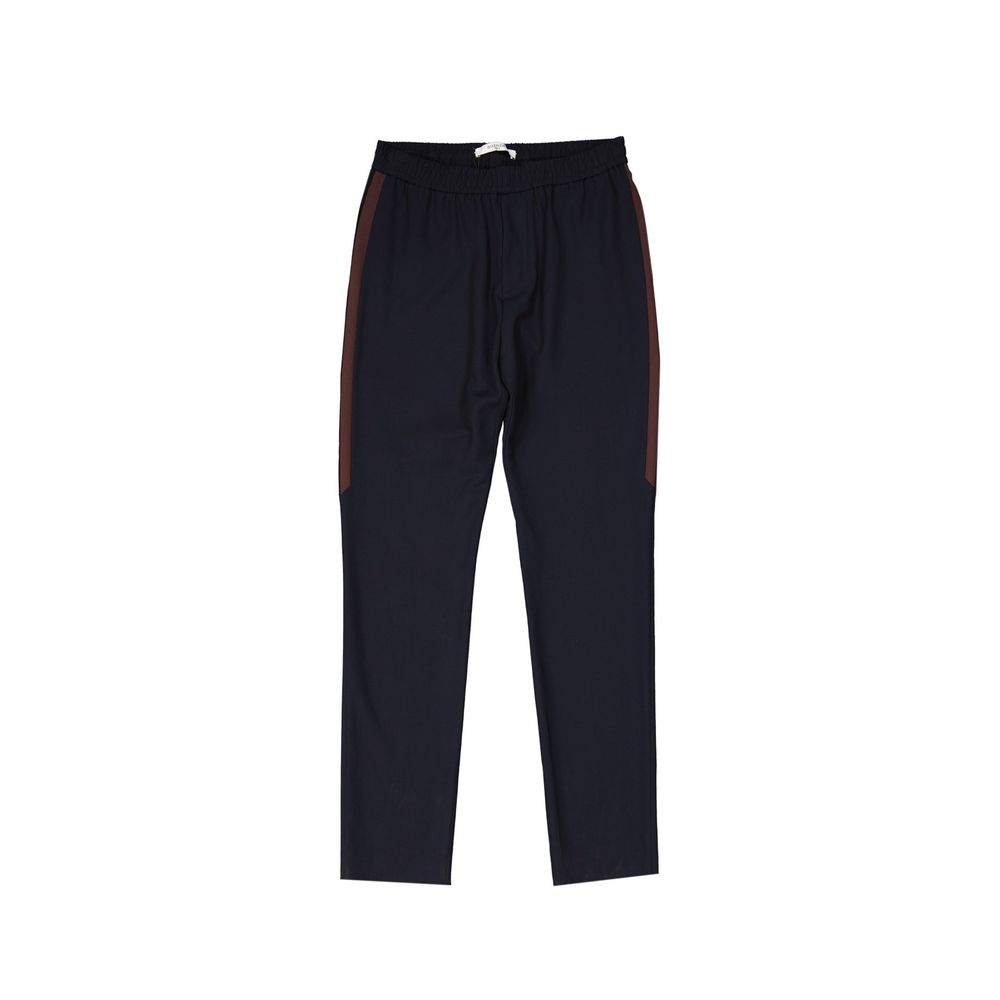 Givenchy – Wollhose mit gestreiftem Seiteneinsatz