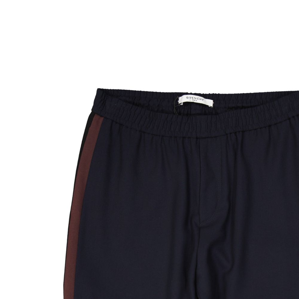Givenchy – Wollhose mit gestreiftem Seiteneinsatz