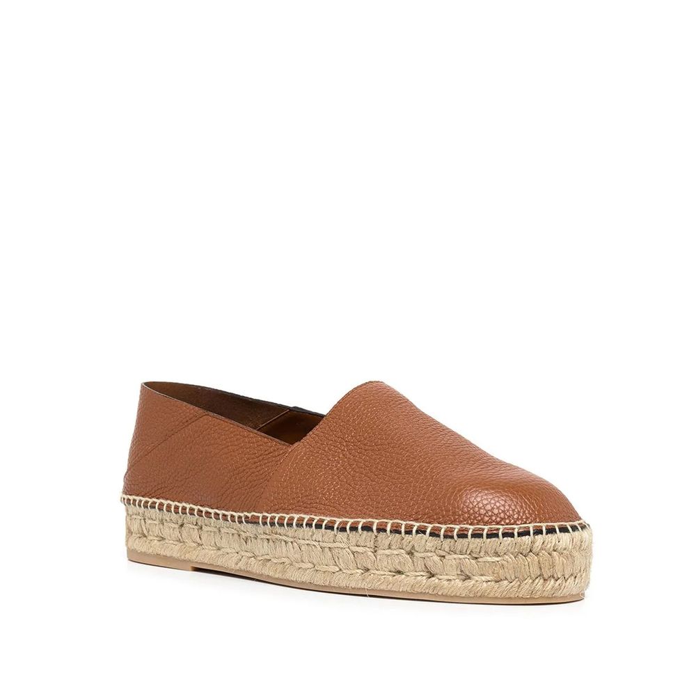 Valentino Garavani Espadrilles aus Leder mit Logoplakette