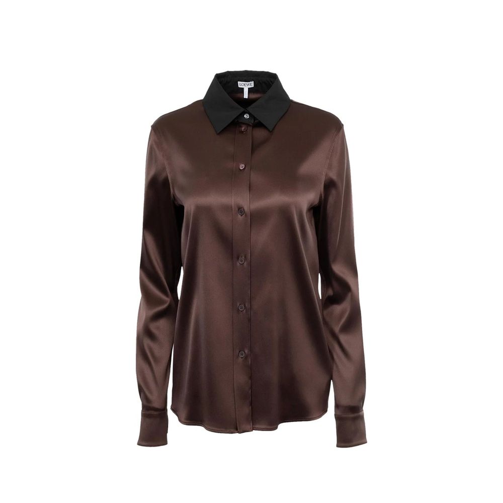 Chemise en soie Loewe