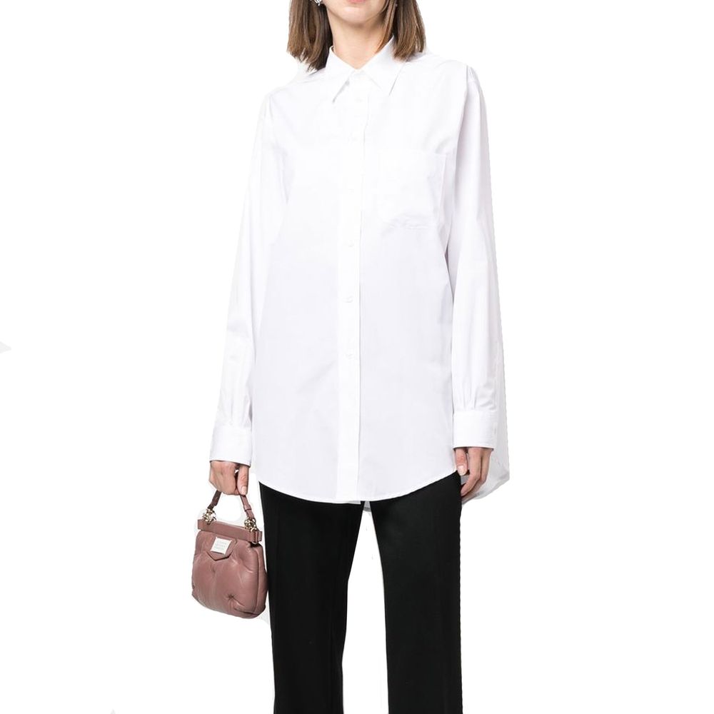 Maison Margiela Chemise longue en popeline Mison Margiela