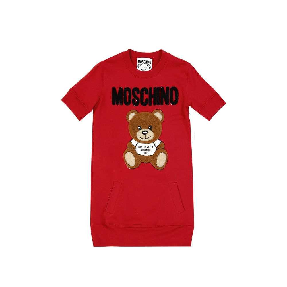 Moschino Couture Teddykleid aus Baumwolle