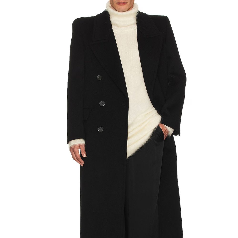 Saint Laurent Extra langer Mohairpullover
