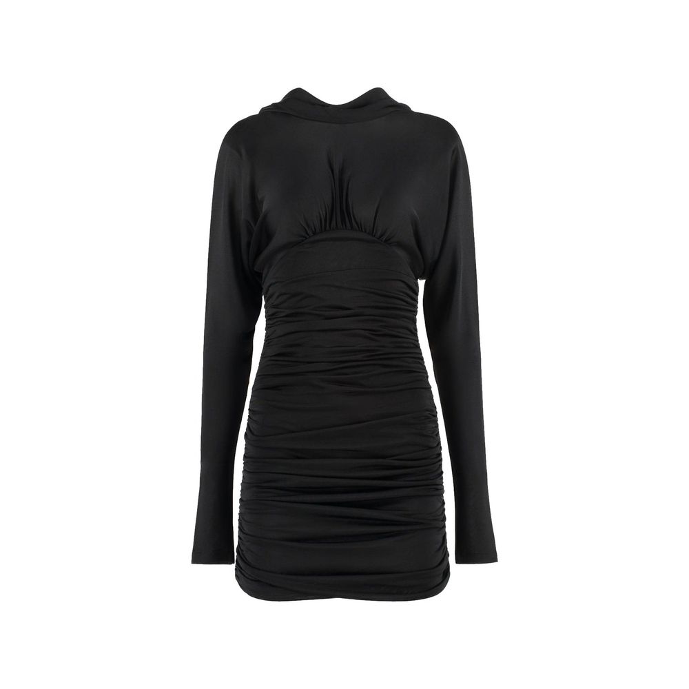 Saint Laurent – Minikleid mit Wasserfallausschnitt