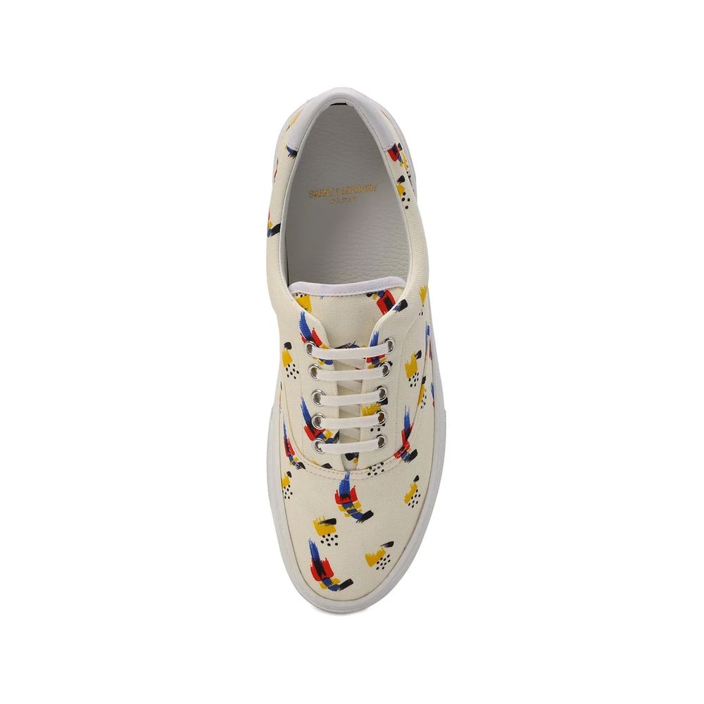 Saint Laurent Bedruckte Canvas-Sneakers
