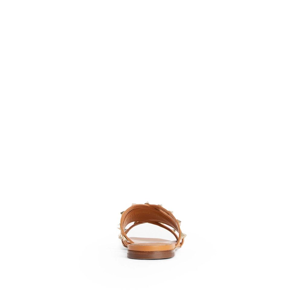 Valentino Garavani – Flache Sandalen „Rockstud“ aus Leder