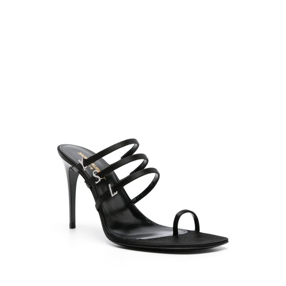 Saint Laurent Jerry 95 Satinsandalen