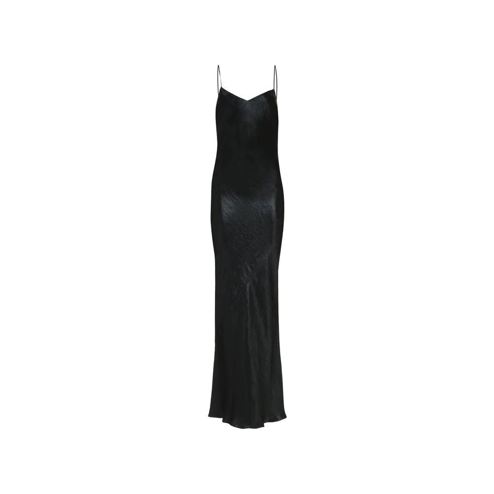 Saint Laurent Langes Satinkleid