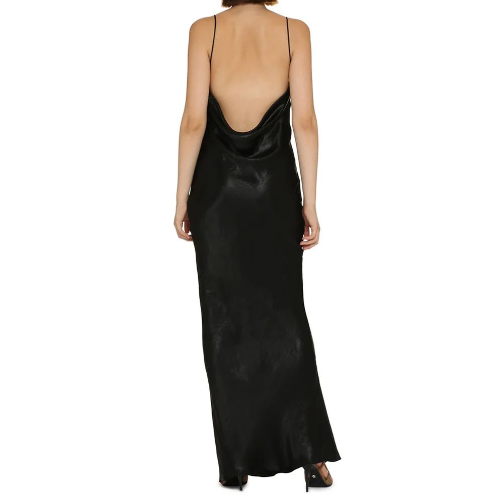 Saint Laurent Langes Satinkleid