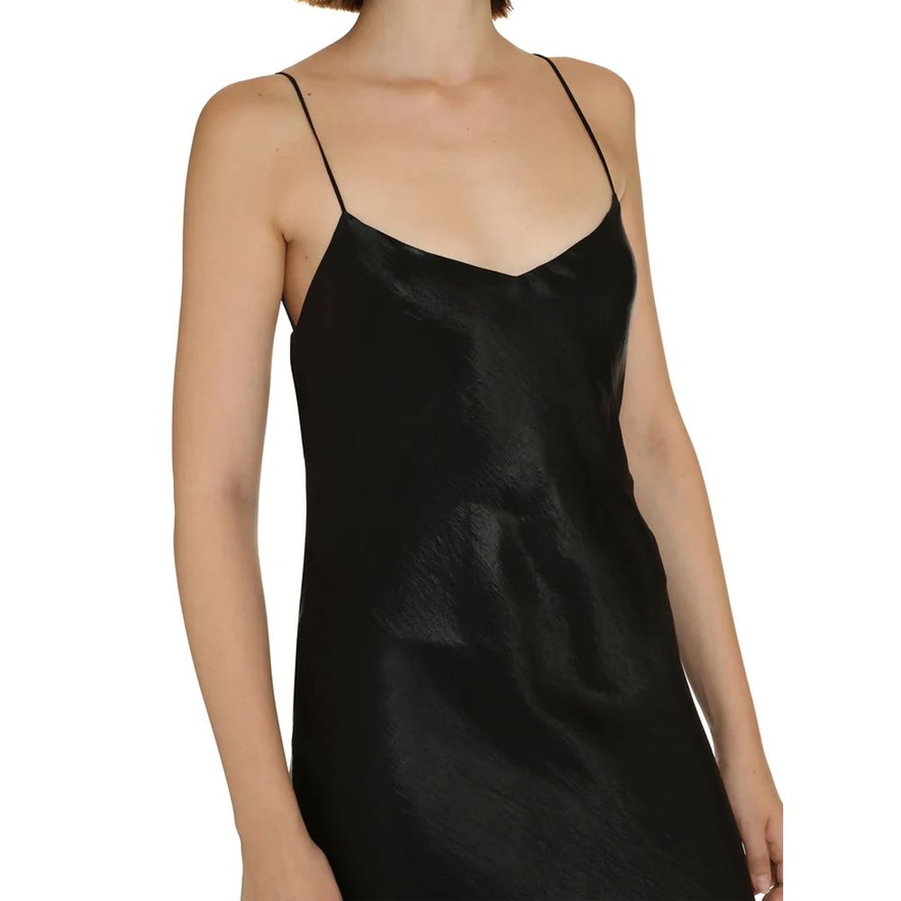 Saint Laurent Langes Satinkleid
